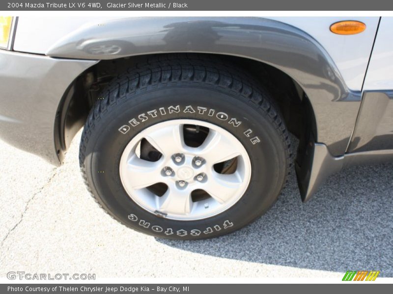 Glacier Silver Metallic / Black 2004 Mazda Tribute LX V6 4WD