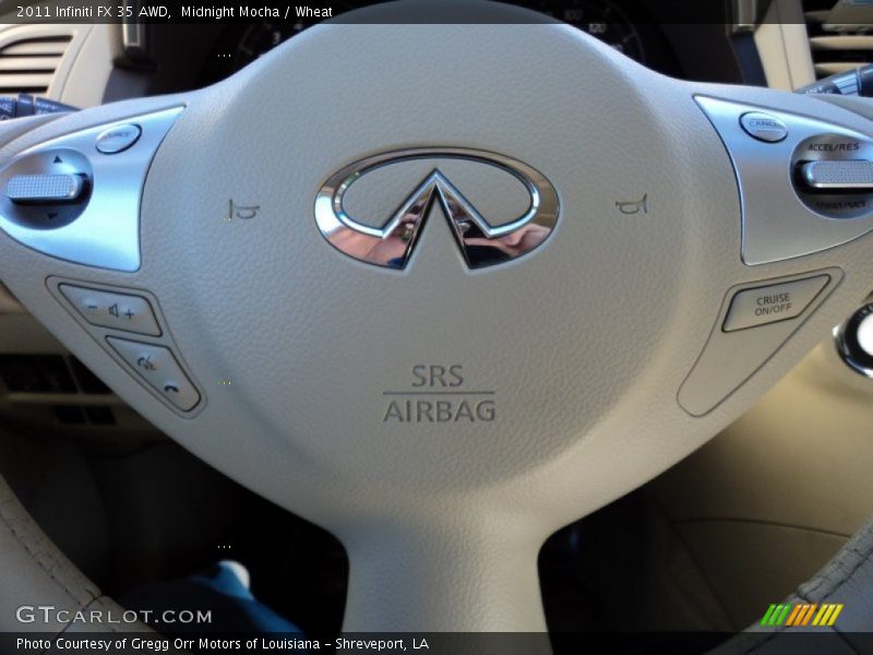 Steering wheel controls - 2011 Infiniti FX 35 AWD