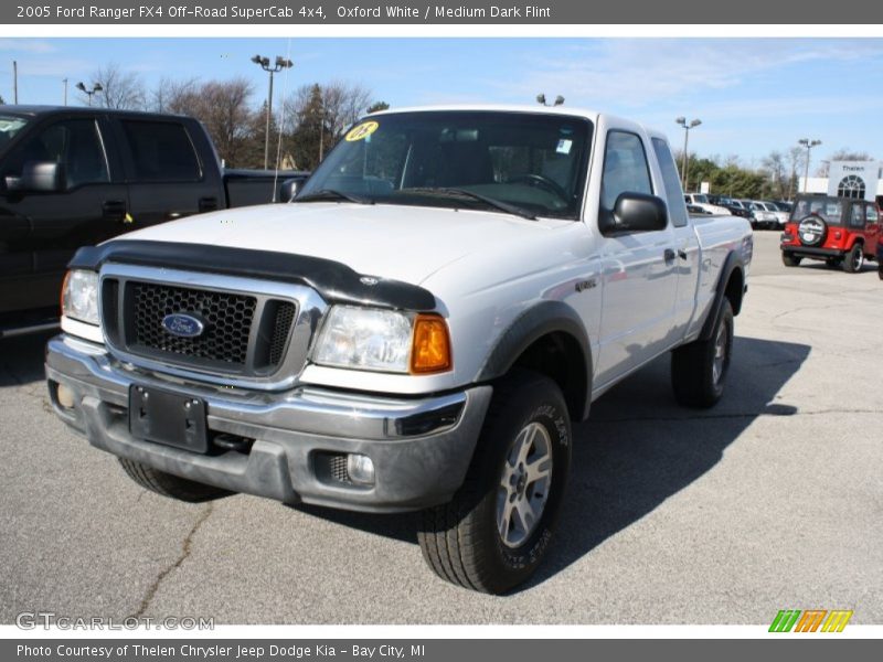 Oxford White / Medium Dark Flint 2005 Ford Ranger FX4 Off-Road SuperCab 4x4