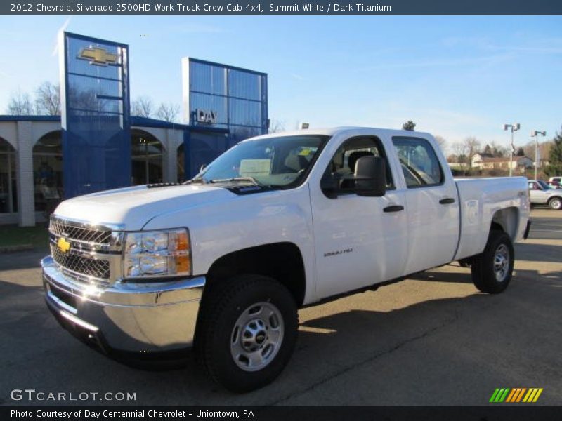 Summit White / Dark Titanium 2012 Chevrolet Silverado 2500HD Work Truck Crew Cab 4x4