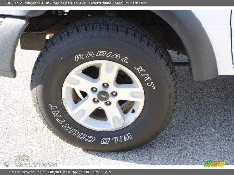 Oxford White / Medium Dark Flint 2005 Ford Ranger FX4 Off-Road SuperCab 4x4