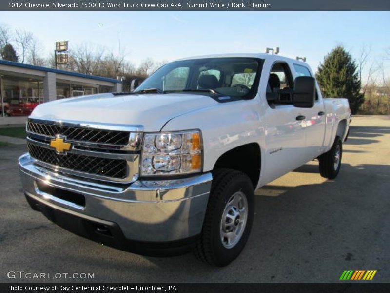 Summit White / Dark Titanium 2012 Chevrolet Silverado 2500HD Work Truck Crew Cab 4x4