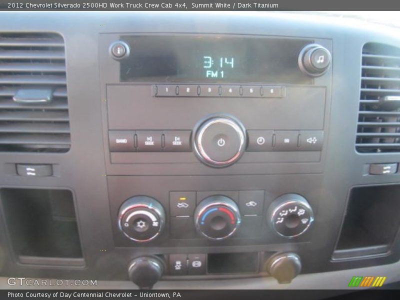 Summit White / Dark Titanium 2012 Chevrolet Silverado 2500HD Work Truck Crew Cab 4x4