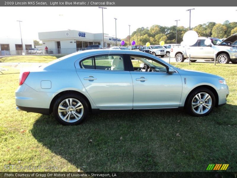 Light Ice Blue Metallic / Charcoal Black 2009 Lincoln MKS Sedan