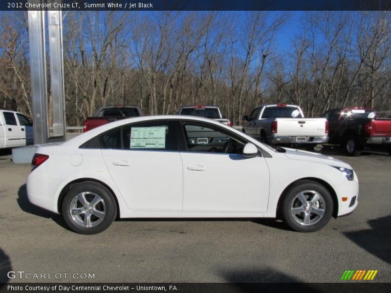 Summit White / Jet Black 2012 Chevrolet Cruze LT