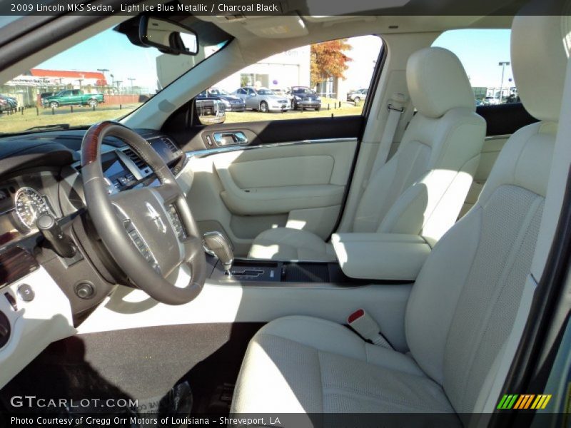 Light Ice Blue Metallic / Charcoal Black 2009 Lincoln MKS Sedan