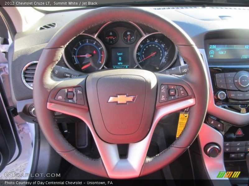 Summit White / Jet Black 2012 Chevrolet Cruze LT
