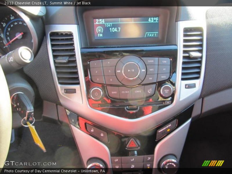 Summit White / Jet Black 2012 Chevrolet Cruze LT