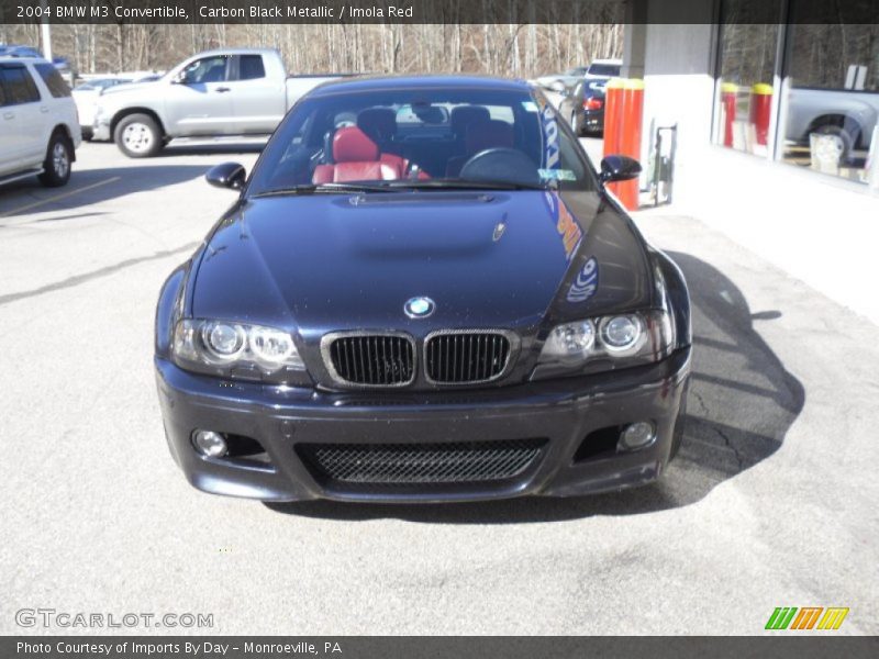 Carbon Black Metallic / Imola Red 2004 BMW M3 Convertible