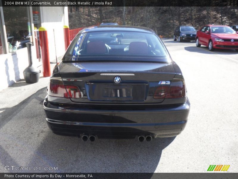 Carbon Black Metallic / Imola Red 2004 BMW M3 Convertible