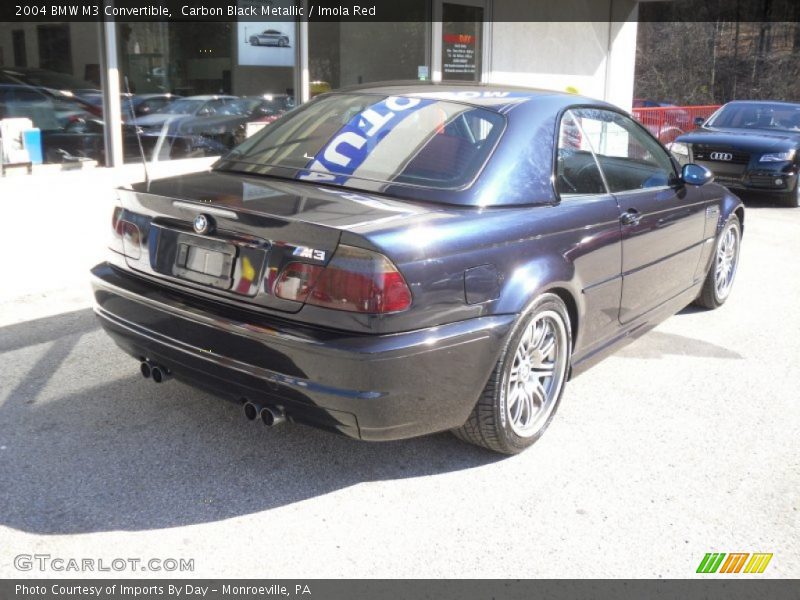 Carbon Black Metallic / Imola Red 2004 BMW M3 Convertible