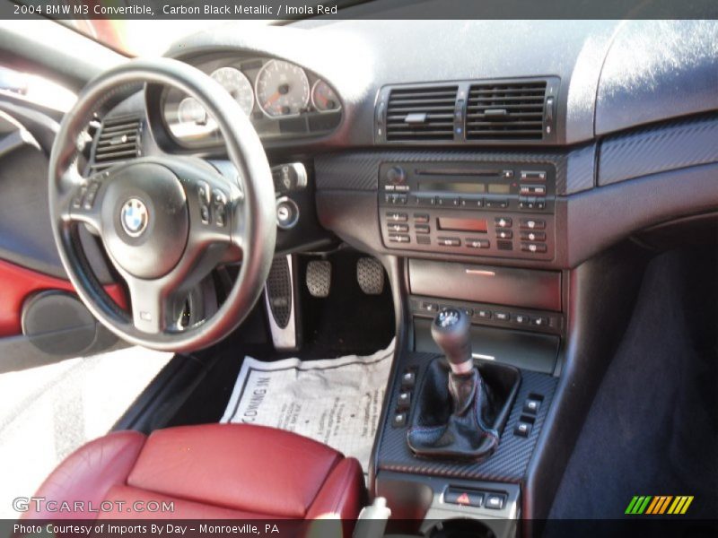 Carbon Black Metallic / Imola Red 2004 BMW M3 Convertible