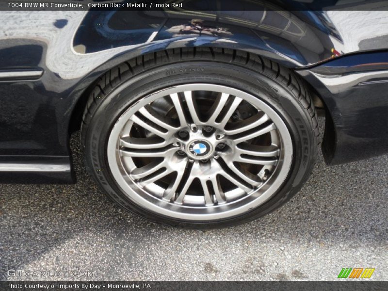 Carbon Black Metallic / Imola Red 2004 BMW M3 Convertible