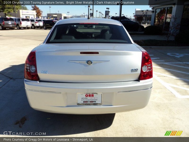 Bright Silver Metallic / Dark Khaki/Light Graystone 2008 Chrysler 300 Touring Signature Series