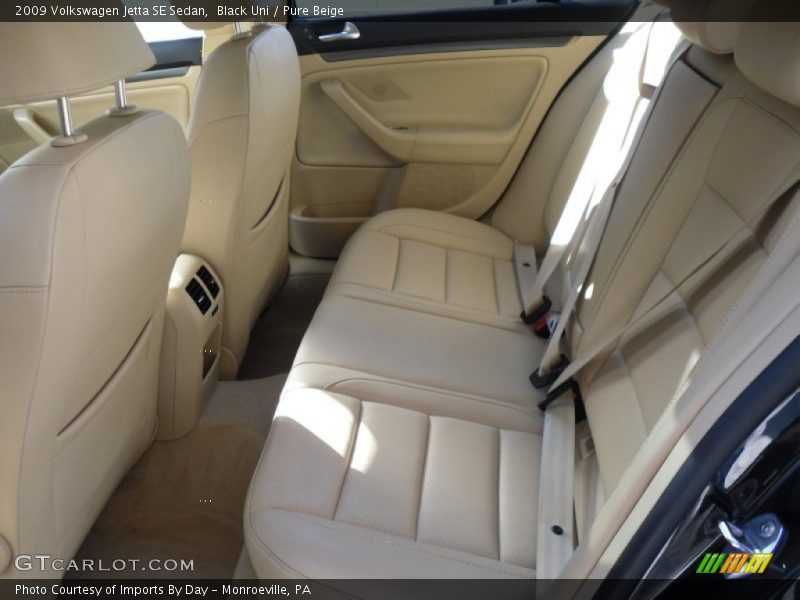 Black Uni / Pure Beige 2009 Volkswagen Jetta SE Sedan