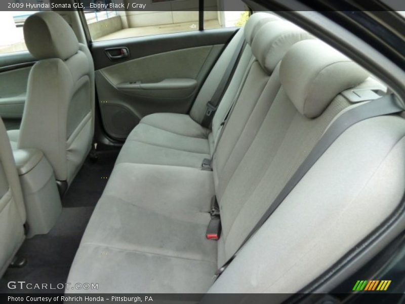 Ebony Black / Gray 2009 Hyundai Sonata GLS