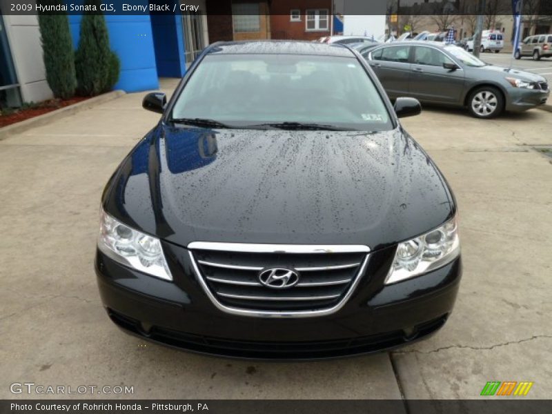 Ebony Black / Gray 2009 Hyundai Sonata GLS