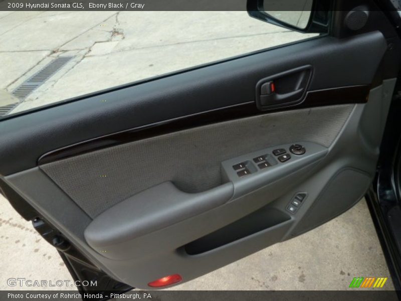 Ebony Black / Gray 2009 Hyundai Sonata GLS