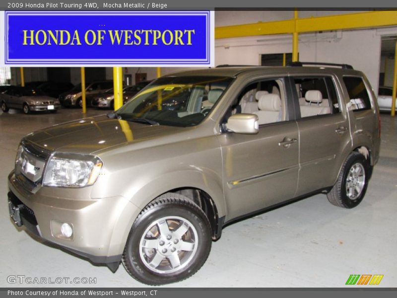 Mocha Metallic / Beige 2009 Honda Pilot Touring 4WD