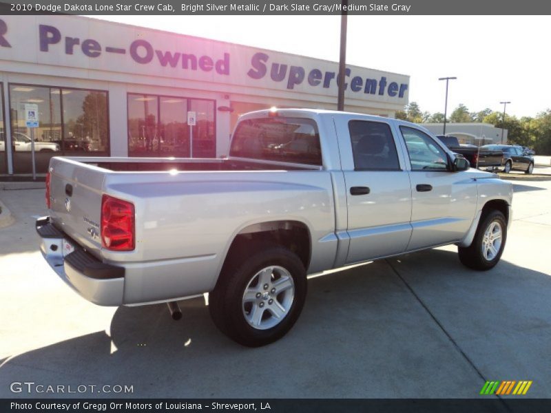 Bright Silver Metallic / Dark Slate Gray/Medium Slate Gray 2010 Dodge Dakota Lone Star Crew Cab