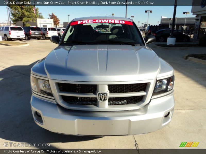 Bright Silver Metallic / Dark Slate Gray/Medium Slate Gray 2010 Dodge Dakota Lone Star Crew Cab