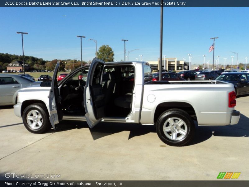 Bright Silver Metallic / Dark Slate Gray/Medium Slate Gray 2010 Dodge Dakota Lone Star Crew Cab