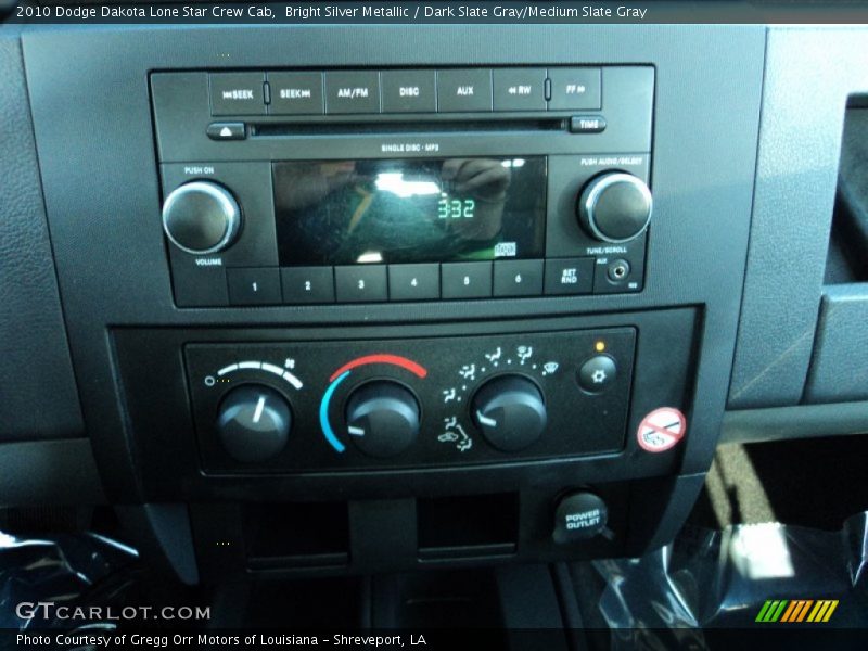 Bright Silver Metallic / Dark Slate Gray/Medium Slate Gray 2010 Dodge Dakota Lone Star Crew Cab