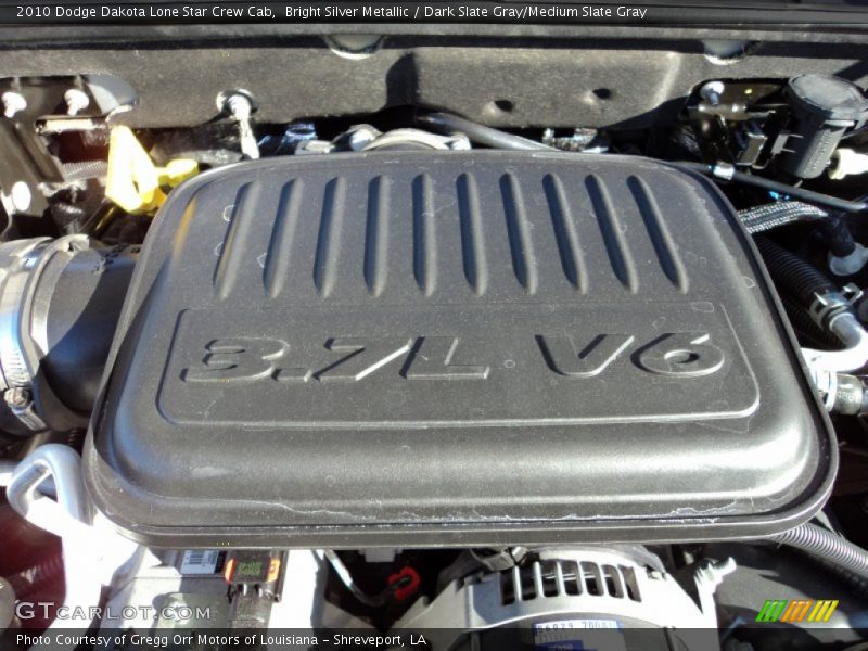 Bright Silver Metallic / Dark Slate Gray/Medium Slate Gray 2010 Dodge Dakota Lone Star Crew Cab