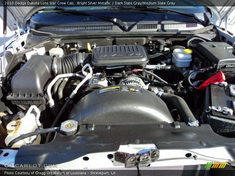 Bright Silver Metallic / Dark Slate Gray/Medium Slate Gray 2010 Dodge Dakota Lone Star Crew Cab