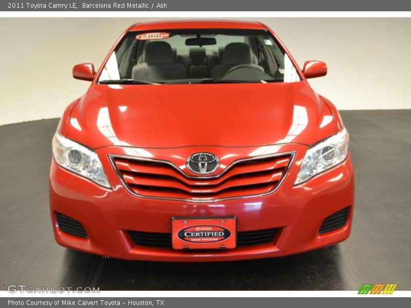 Barcelona Red Metallic / Ash 2011 Toyota Camry LE