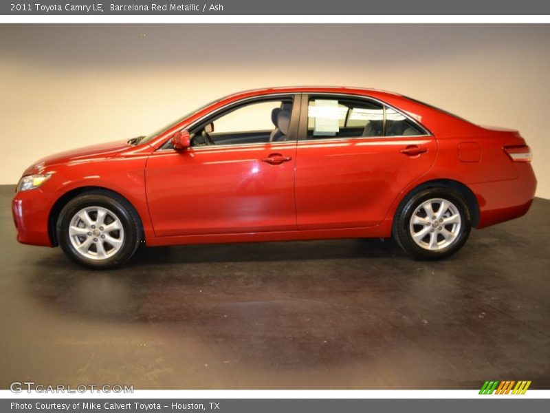 Barcelona Red Metallic / Ash 2011 Toyota Camry LE