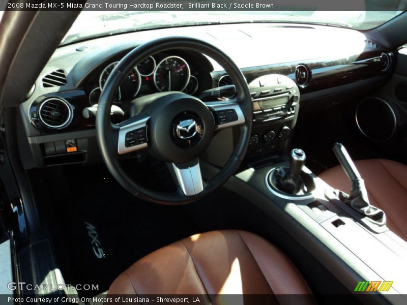 Saddle Brown Interior - 2008 MX-5 Miata Grand Touring Hardtop Roadster 