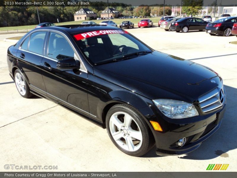 Black / Black 2010 Mercedes-Benz C 300 Sport