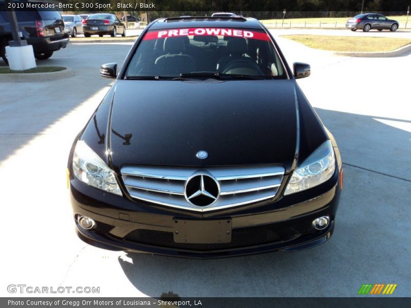 Black / Black 2010 Mercedes-Benz C 300 Sport