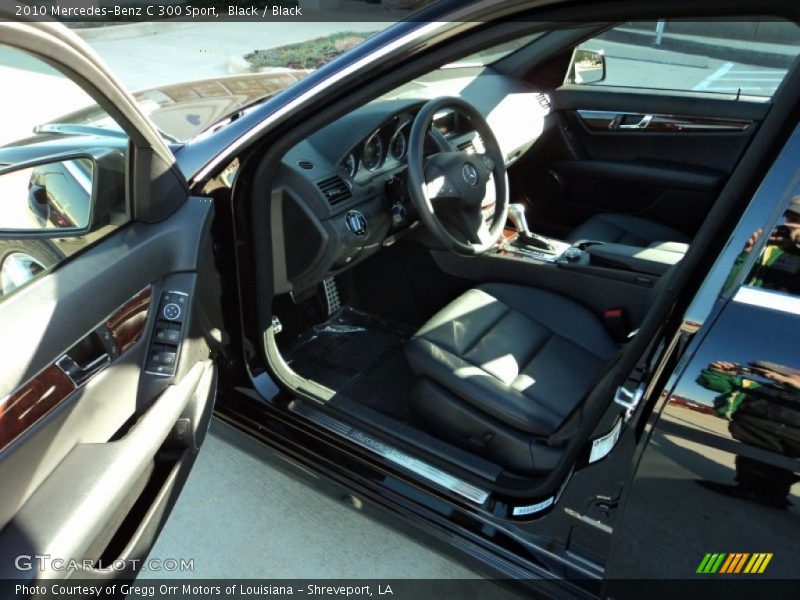 Black / Black 2010 Mercedes-Benz C 300 Sport