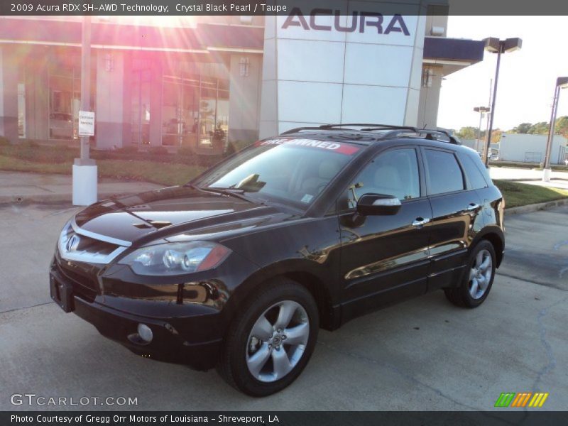 Crystal Black Pearl / Taupe 2009 Acura RDX SH-AWD Technology