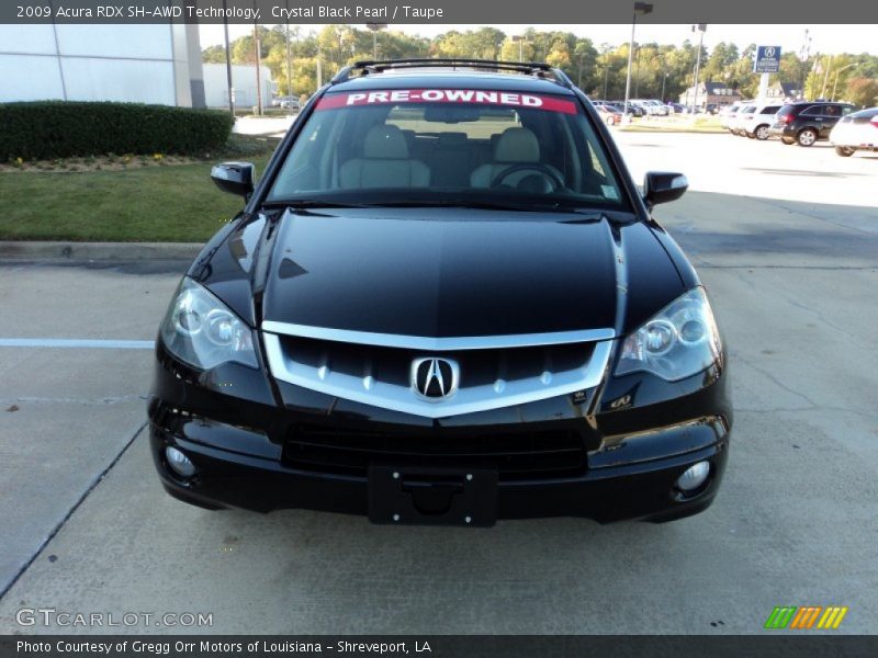 Crystal Black Pearl / Taupe 2009 Acura RDX SH-AWD Technology