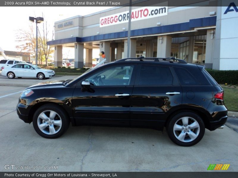 Crystal Black Pearl / Taupe 2009 Acura RDX SH-AWD Technology