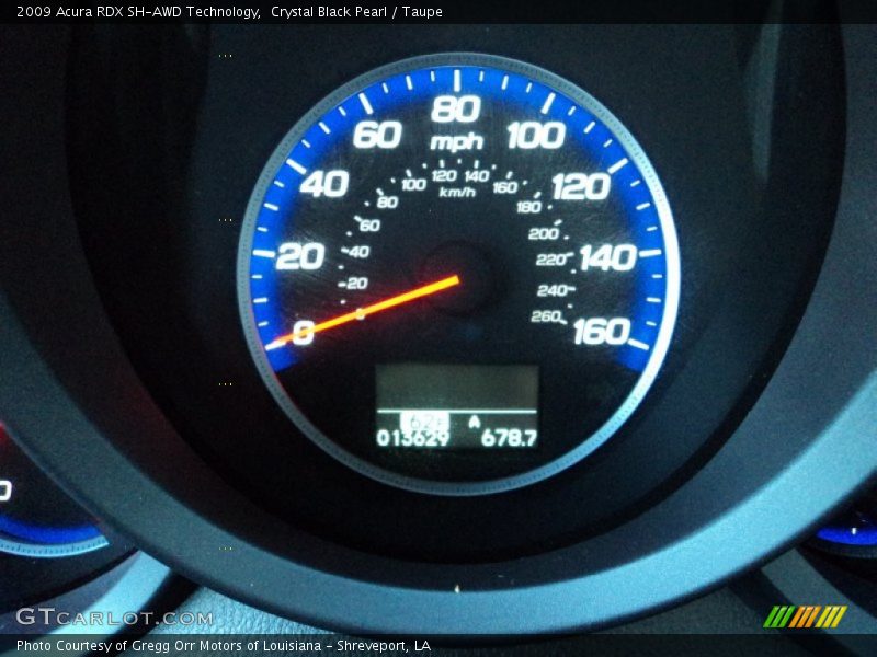 Crystal Black Pearl / Taupe 2009 Acura RDX SH-AWD Technology