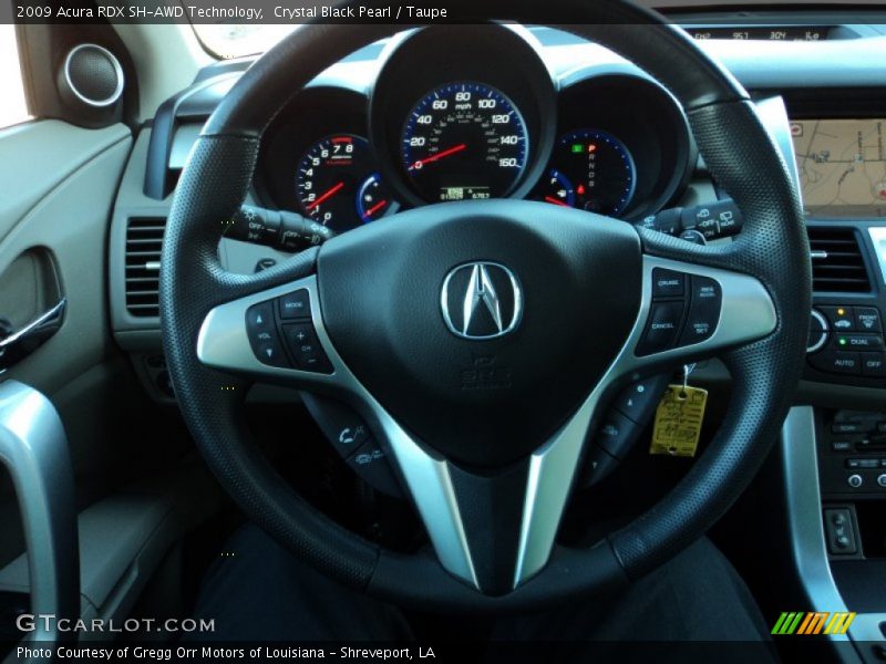 Crystal Black Pearl / Taupe 2009 Acura RDX SH-AWD Technology