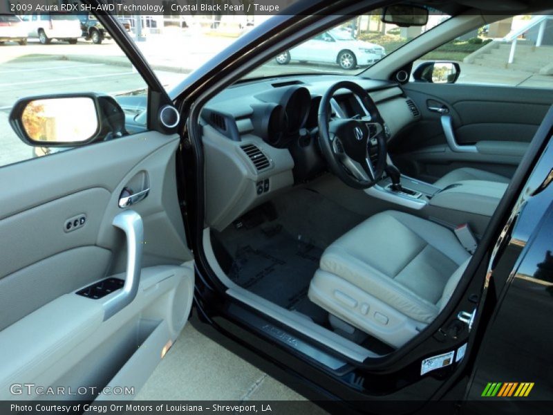 Crystal Black Pearl / Taupe 2009 Acura RDX SH-AWD Technology