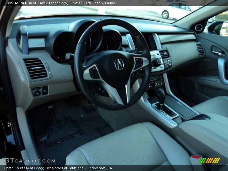 Crystal Black Pearl / Taupe 2009 Acura RDX SH-AWD Technology