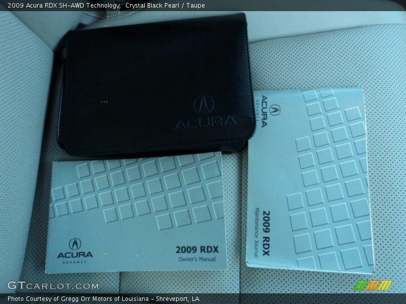 Crystal Black Pearl / Taupe 2009 Acura RDX SH-AWD Technology