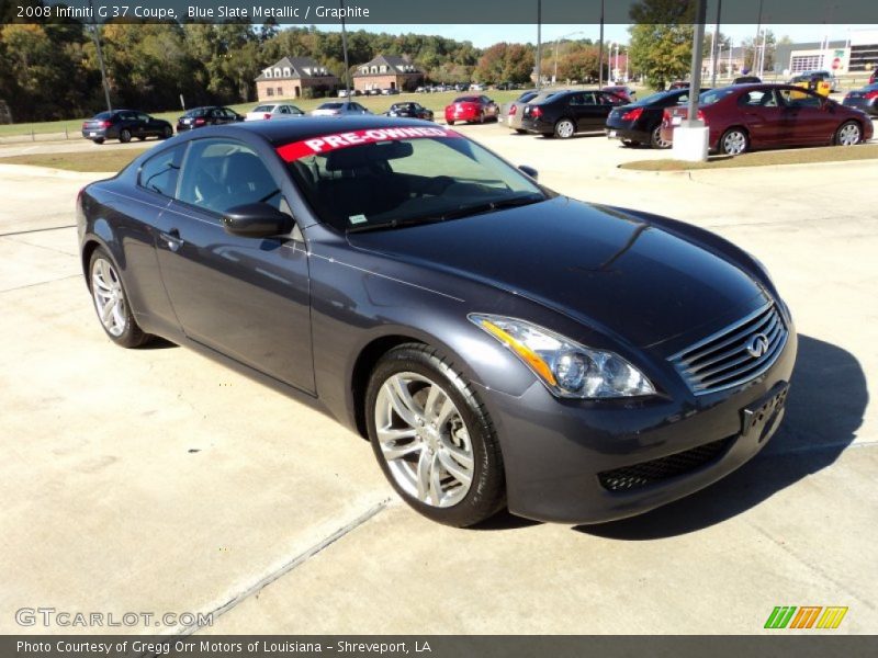 Blue Slate Metallic / Graphite 2008 Infiniti G 37 Coupe
