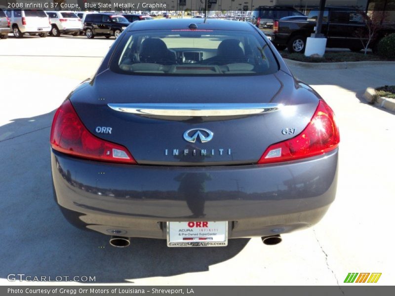 Blue Slate Metallic / Graphite 2008 Infiniti G 37 Coupe