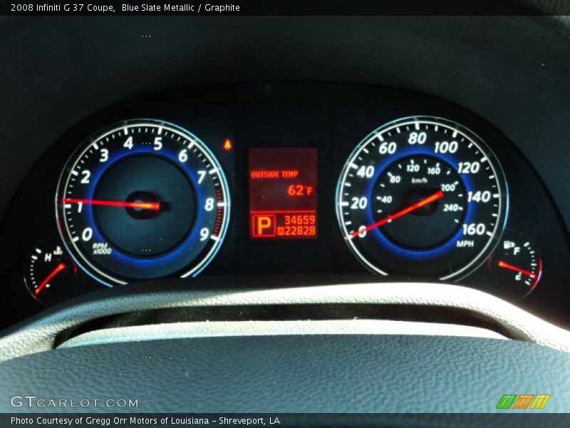 Blue Slate Metallic / Graphite 2008 Infiniti G 37 Coupe