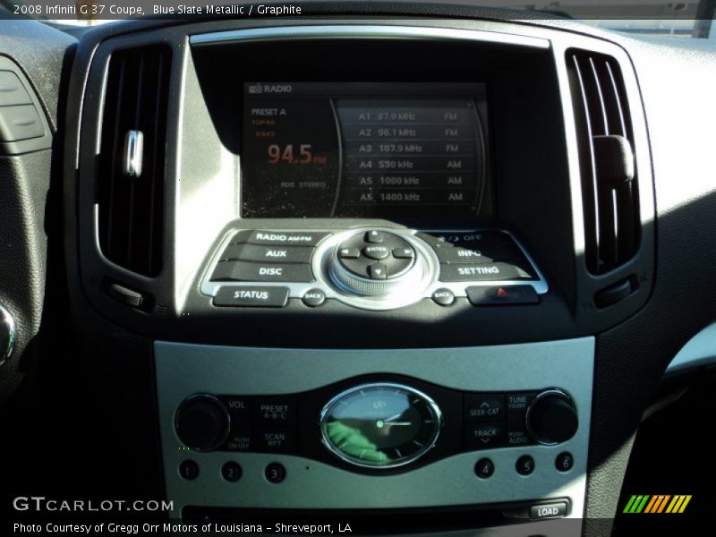 Blue Slate Metallic / Graphite 2008 Infiniti G 37 Coupe