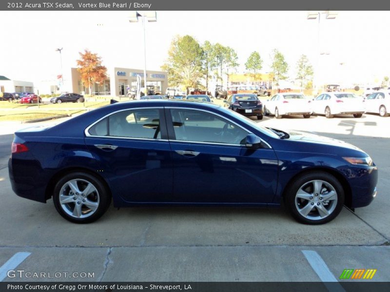 Vortex Blue Pearl / Ebony 2012 Acura TSX Sedan