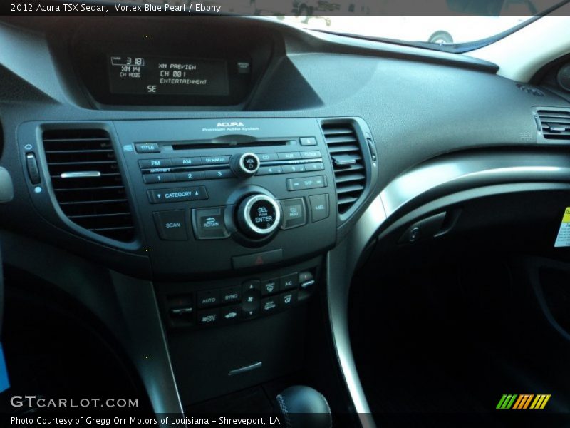 Vortex Blue Pearl / Ebony 2012 Acura TSX Sedan
