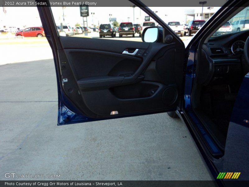 Vortex Blue Pearl / Ebony 2012 Acura TSX Sedan